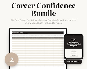 Career Confidence Bundle | Brag Book & Personal Branding (Digital)