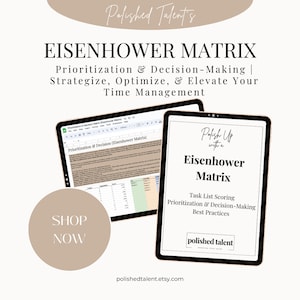 Eisenhower Matrix & Prioritization | Strategic Decision Making | Productivity Tools | Time Management | Task Priority Tracker