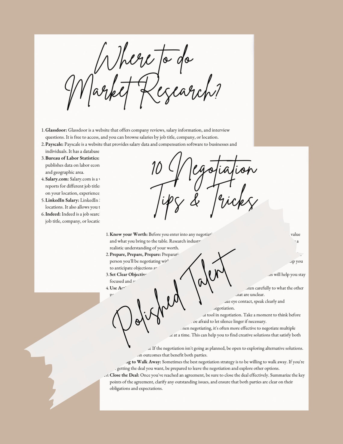 Negotiation Workbook | Scripts and Skills | Steps to Success ...