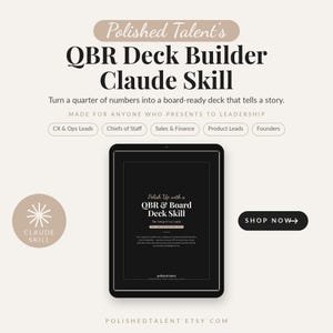 QBR Deck Baumeister Claude Geschick | Power Point Generator , execut Folien (PDF Einrichtungsanleitung)