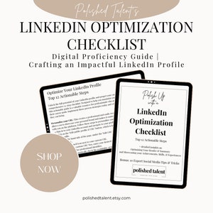 LinkedIn Profile Optimization Checklist LinkedIn HowToGuide LinkedIn Strategy & Audit LinkedIn Recommendations Professional Branding image 1