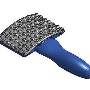 2 part dog brush - STL file for 3D Printing