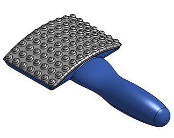 Spazzola per cani in 2 parti - File STL per la stampa 3D