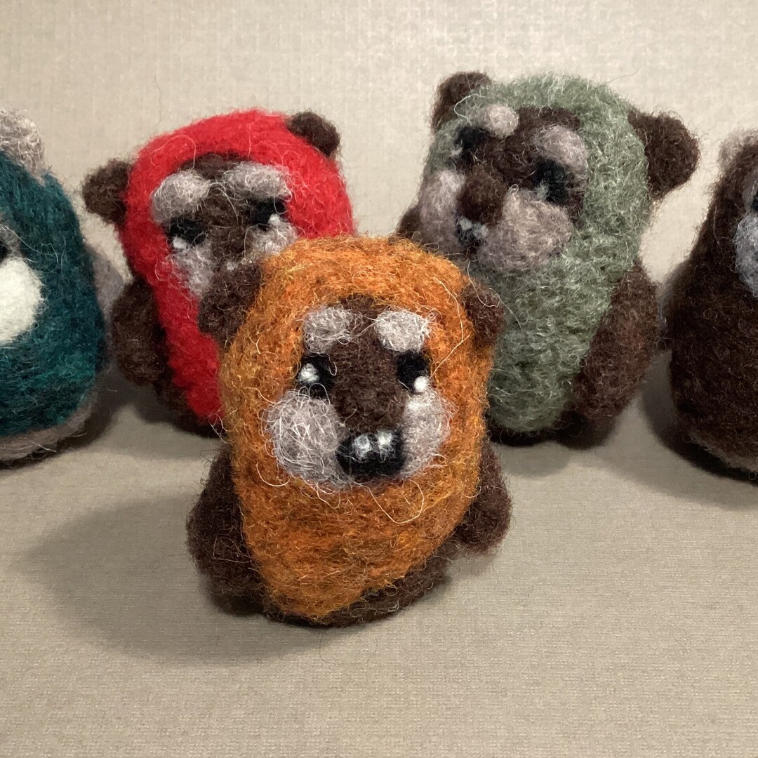 Needle Felted Ewok. Star Wars Character. Super Cute Free Shipping Etsy