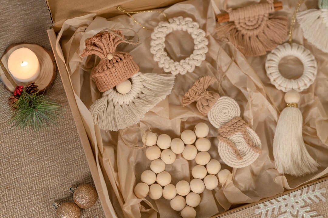 Boho Christmas Ornament, Xmas Ornaments, Christmas Ornaments, Handmade