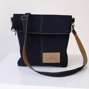 Recycled vintage denim/jeans shoulder bag
