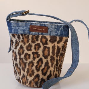 Recycled vintage denim/jeans shoulder bag