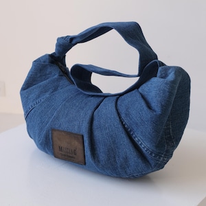 Recycled vintage denim/jeans shoulder bag