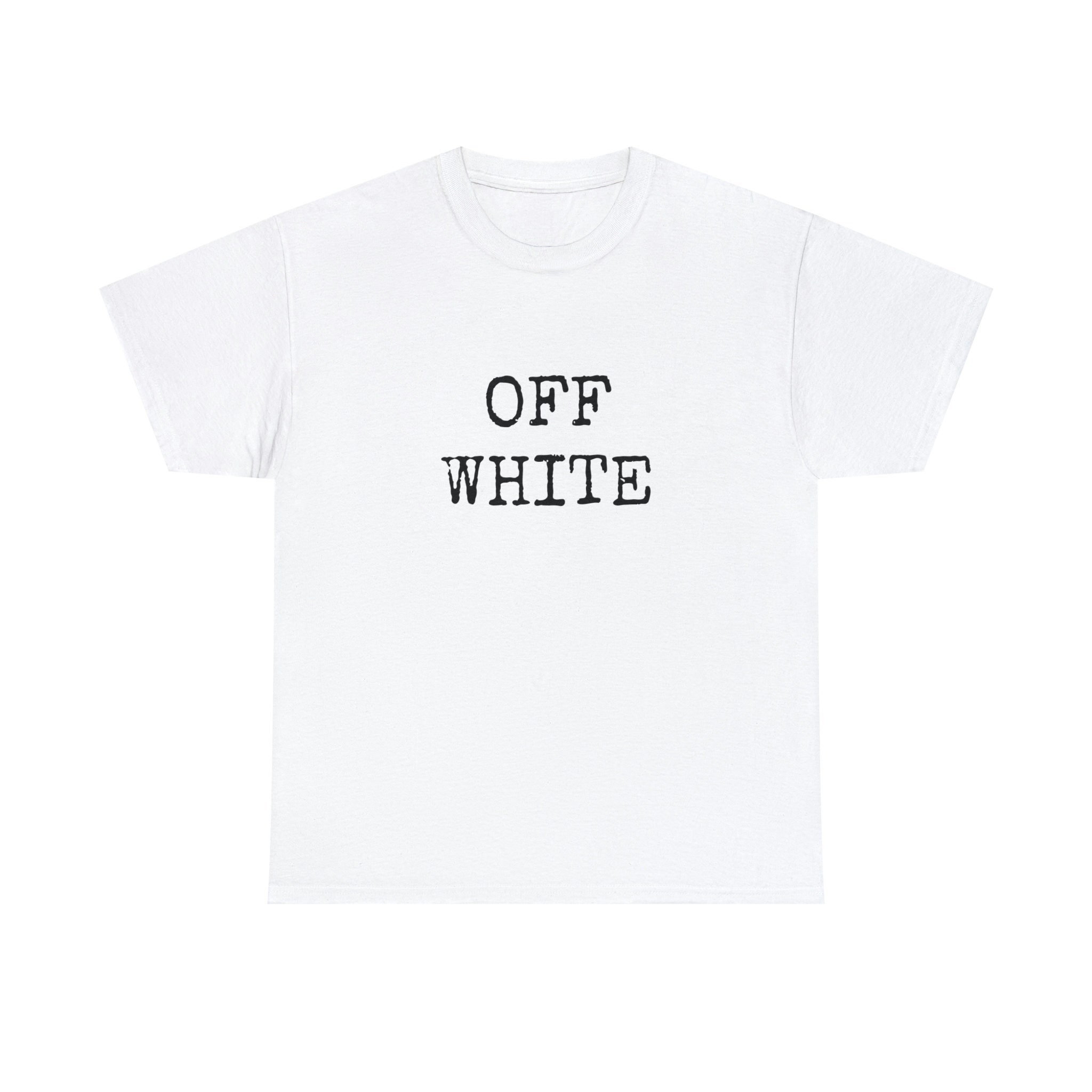 Vintage OFF White Shirt 2 Side OFF White T-shirt 90s Merch 