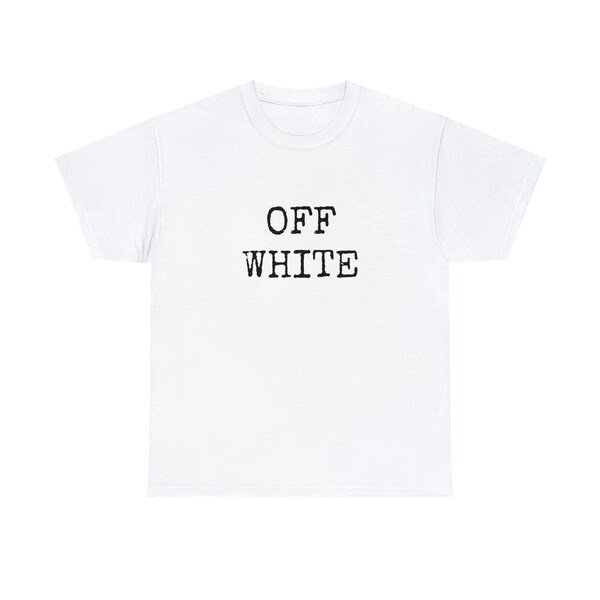 Premium Quality Off White T-Shirt, Women's Short-Sleeved Tee, Unisex Heavy Cotton T-Shirt, Summer T-Shirt, Men's Graphic Tee, Gift for Her
