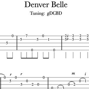 Denver Belle Banjo TAB
