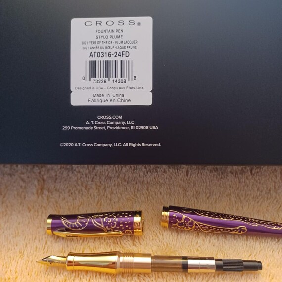 Cross Sauvage 2021 Year of the OX Fountain Pen  18 kt F nib