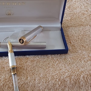 Waterman Gentleman Sterling Fountain Pen Barleycorn (F nib, 18kt)