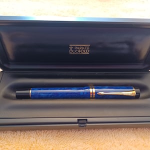 Parker Duofold Centenial Lapis Fountain Pen (XF 18kt Nib)