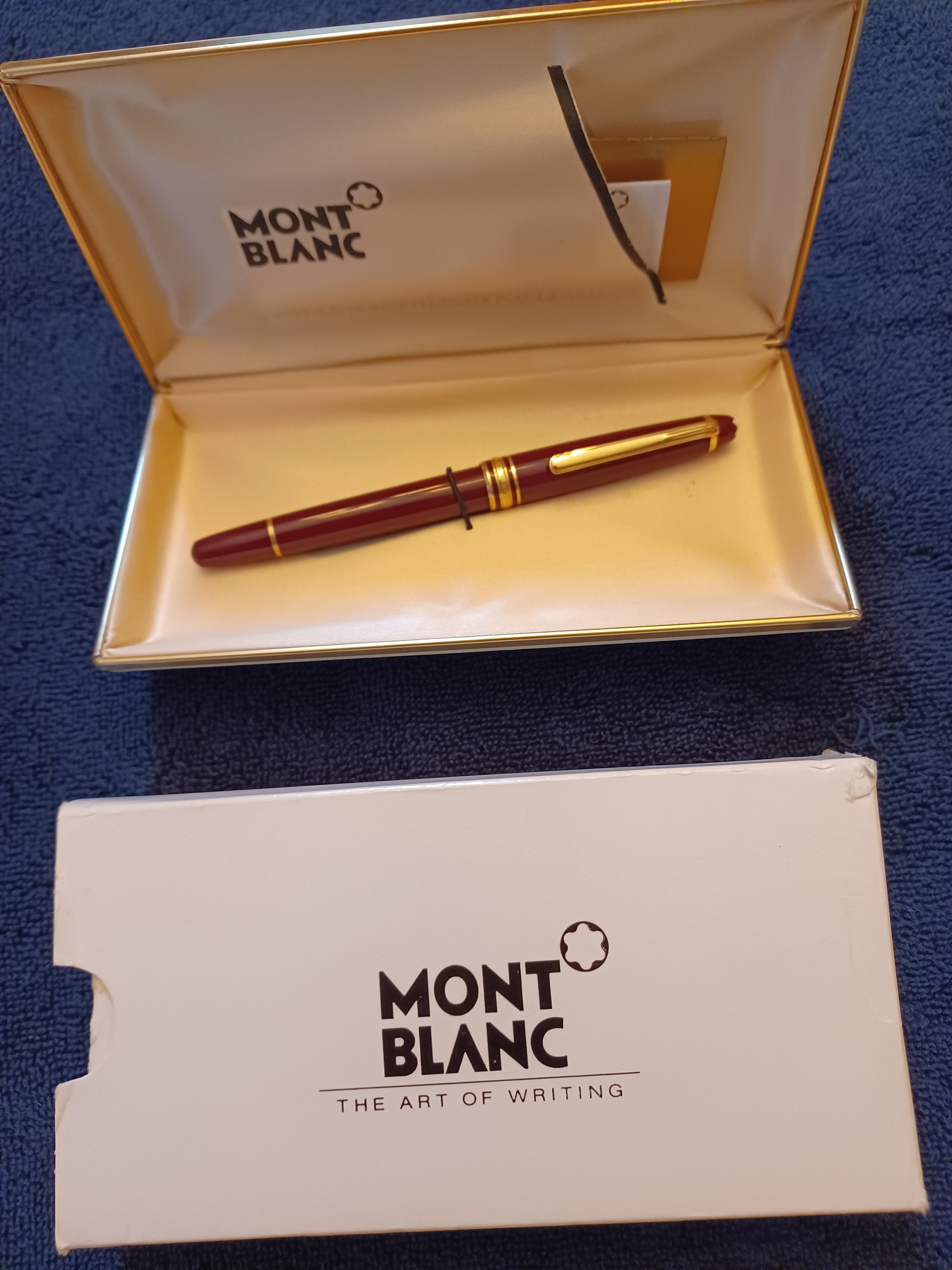 Montblanc Meisterstruck Model 144 Burgundy Fountain Pen 14 Etsy