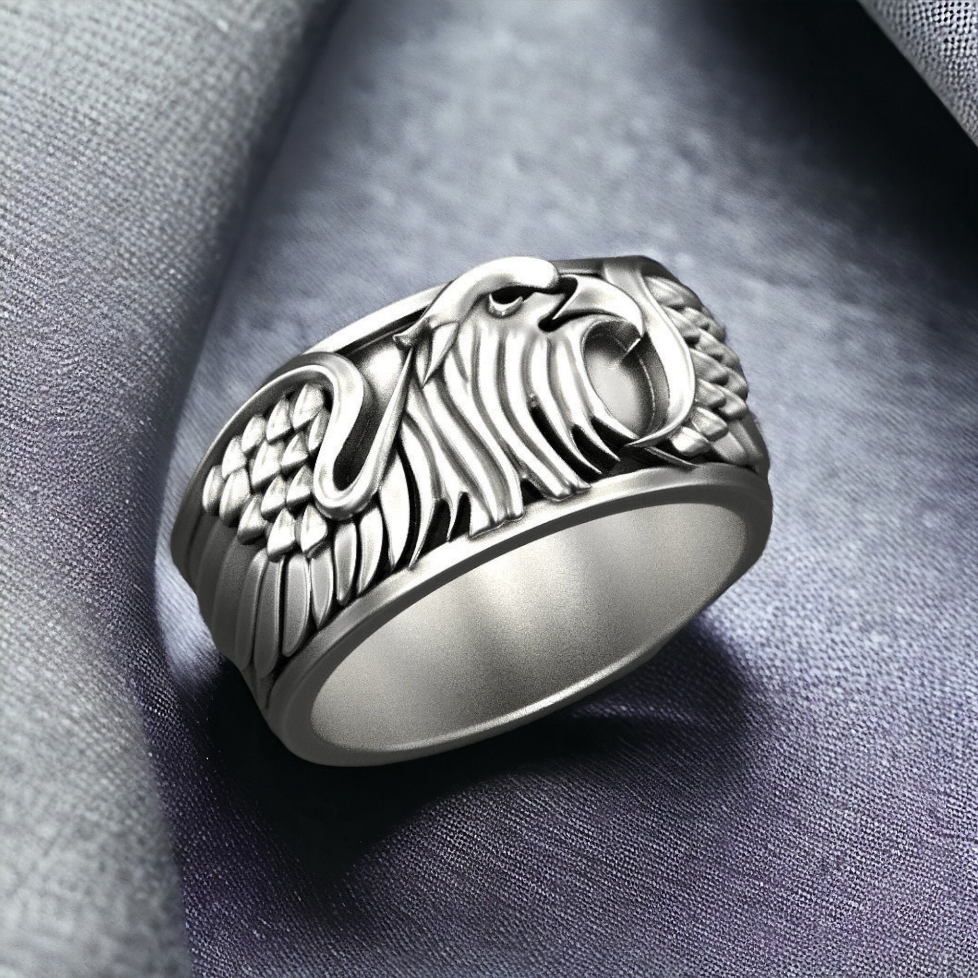Silver eagle ring - Etsy 日本