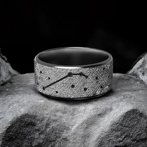 Aries Zodiac Ring, 925 Sterling Silver Astrology Jewelry, Handmade Ram Constellation Ring, Horoscope Birthday Gift, Zodiac Sign Ring