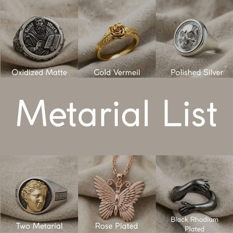Geometrische gefacetteerde bandring van 925 sterlingzilver, 14K goud vermeil moderne trouwring, handgemaakte minimalistische sieraden voor mannen afbeelding 7