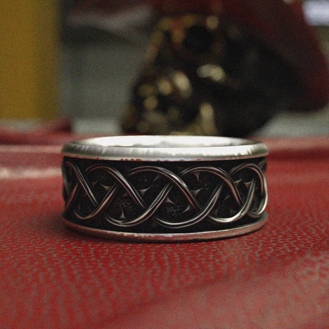 Thorn Crown Ring 925 Sterling Silver, Unique Gothic Jewelry for