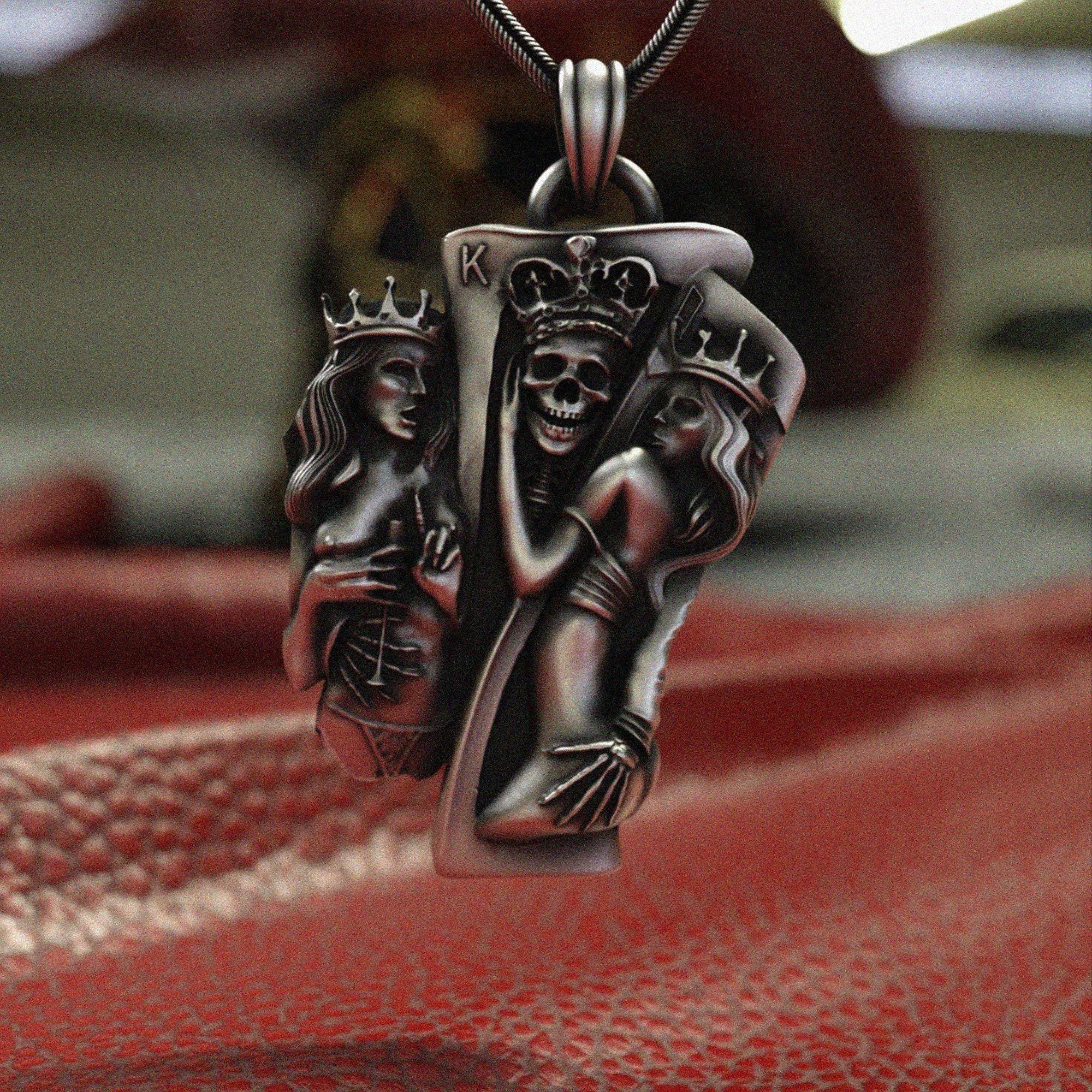 送税込【King Ice】CLASSIC SKULL KING NECKLACE スカル☆国内発 Best Sellers | Hip Hop Jewelry | King Ice