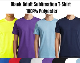 100% Polyester Sublimation T-Shirt, Wholesale Adult Unisex Blank Tee for Custom Printing, DIY, DTF & HTV, Outlash Wear