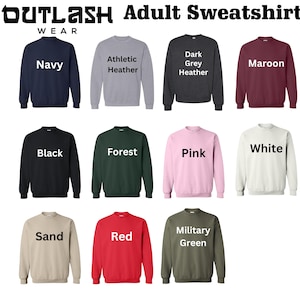 Unisex Blank Sweatshirts, Plain Adult's Sweatshirts, Wholesale Sweatshirts in Bulk, Basic Crewneck Sweatshirts, Outlash Wear