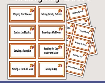 Celebrate Thanksgiving with Charades - Printable Cards for Fun-filled Family Get-Togethers and Classroom Fun