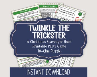 Twinkle the Elf’s Christmas Scavenger Hunt: Find the Lost Present I Indoor Scavenger Hunt I Christmas Treasure Hunt Game for Kids