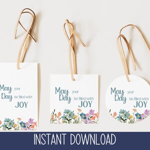 Étiquette imprimable pour panier du 1er mai | Mignonne étiquette printanière I Étiquette 1er mai I Étiquette imprimable 1er mai