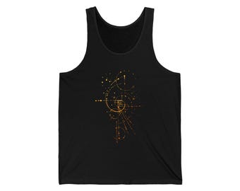 Fibonacci Golden Spiral Tank Top | Math Art Cotton