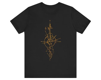 Rethinked Fantasy Geometry Art T-Shirt for Geeks Present, Unisex Tee, Graphic Tee, Geometry Shirt, Math Lover Gift, Science