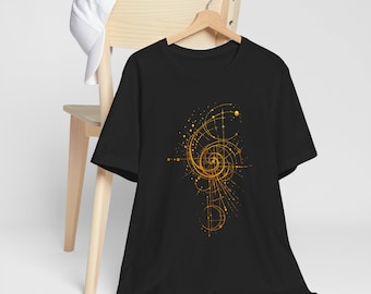 Fibonacci Golden Ratio Geometry Tee | Math Geek Pattern