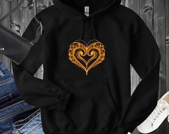 Fourier Heart Inspired Hoodie, Epicycle Circles Math Sweatshirt, Engineer Gift, Math Teacher Gift, Geeky Valentine Hoodie