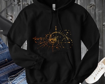 Fibonacci | hoodie | MathArt | GeometricPrint | GoldenRatio | Spiral | MathematicalDesign | ScienceInspired | MathGeek | StylishMath