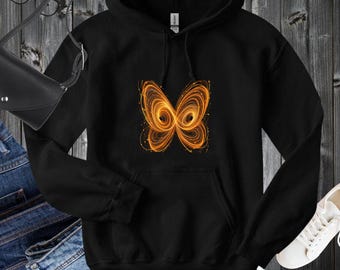 Butterfly Effect Lorenz Inspired Hoodie, Chaos Theory Attractor Sweatshirt, Physics Gift, Math Teacher Gift, Science Hoodie