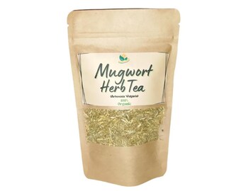 Organic Mugwort Herb: Freshly Harvested Artemisia Vulgaris