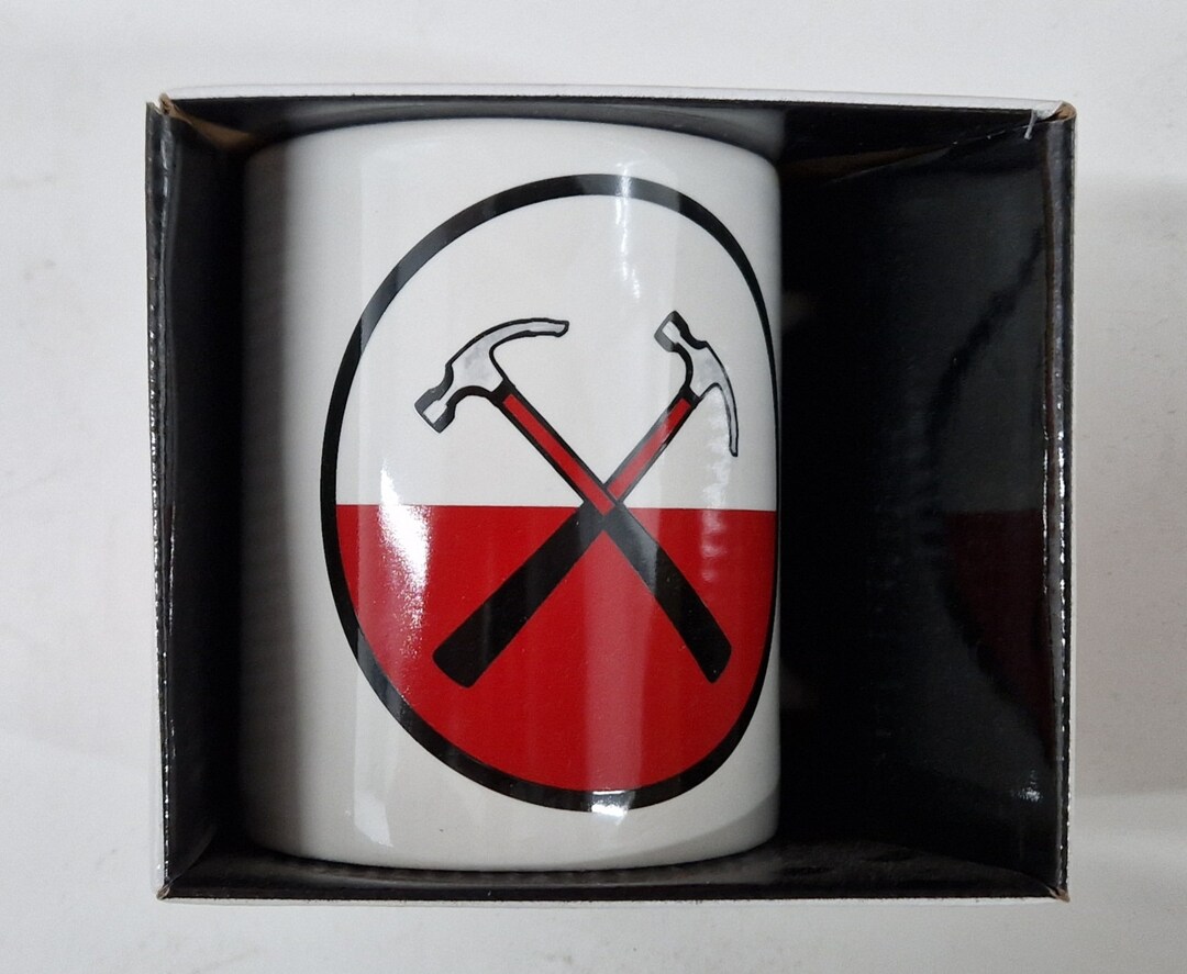 Tazza Da Colazione Pink Floyd - Logo Hammers 9,7 Cm - Mug Bianco Ufficiale Per Fan Della Band - 6