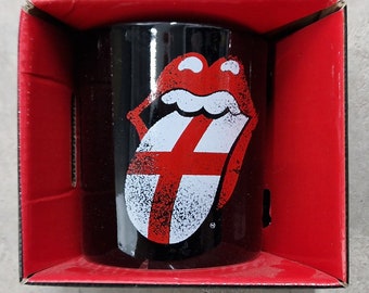 The Rolling Stones - Logo Tongue du drapeau anglais - tasse en céramique - sous licence officielle - tout neuf - marchandise Bravado