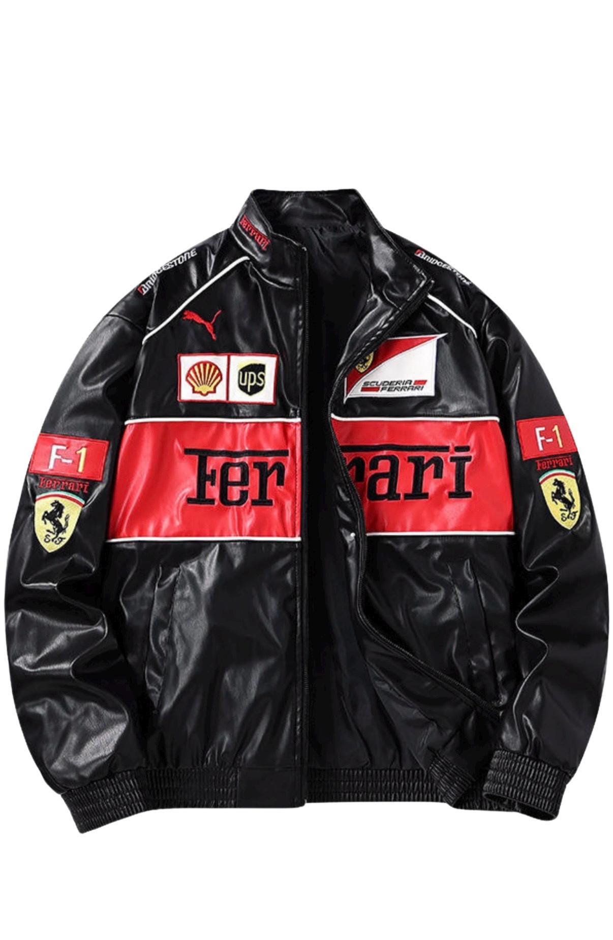 Buy Leather Ferrari Jacket Online In India India