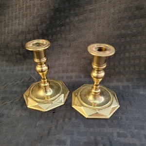 Baldwin Brass Historic Deerfield 3 1/4&quot; Taper Brass Candlesticks