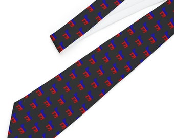 Election Day Patriotic Democratic Donkey Necktie