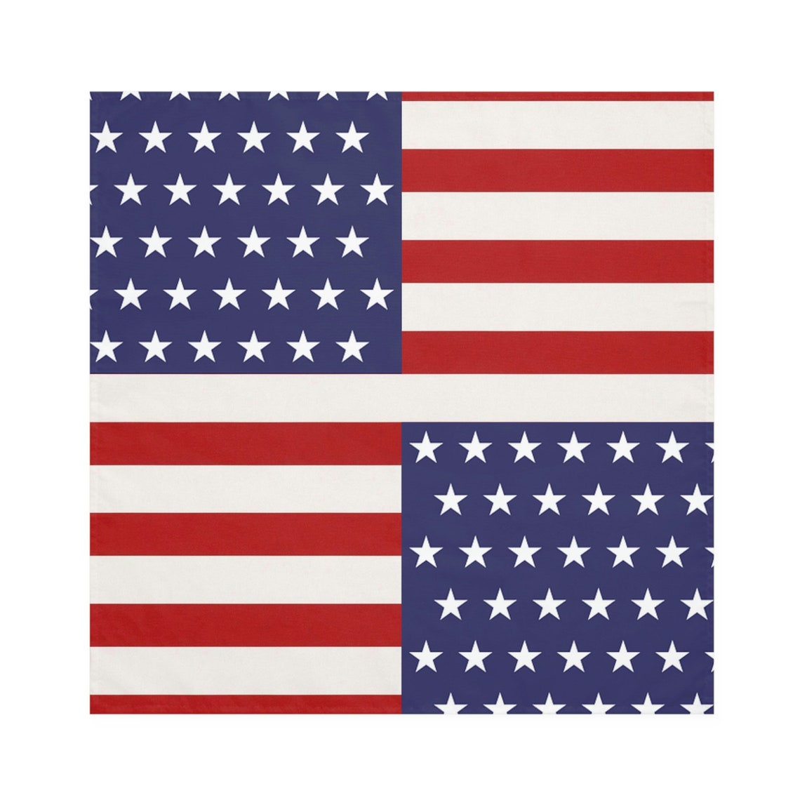 USA American Flag Stars and Stripes July 4th Napkins Etsy