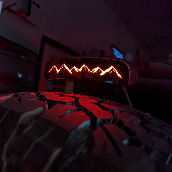 Mountain Range Third Brake Light Badge Overlay - Fits Bronco Badlands