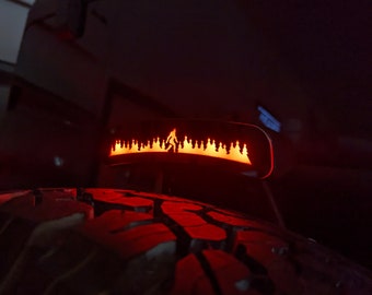 Superposición de insignia de luz de freno trasera Yeti Forest: compatible con Bronco Badlands
