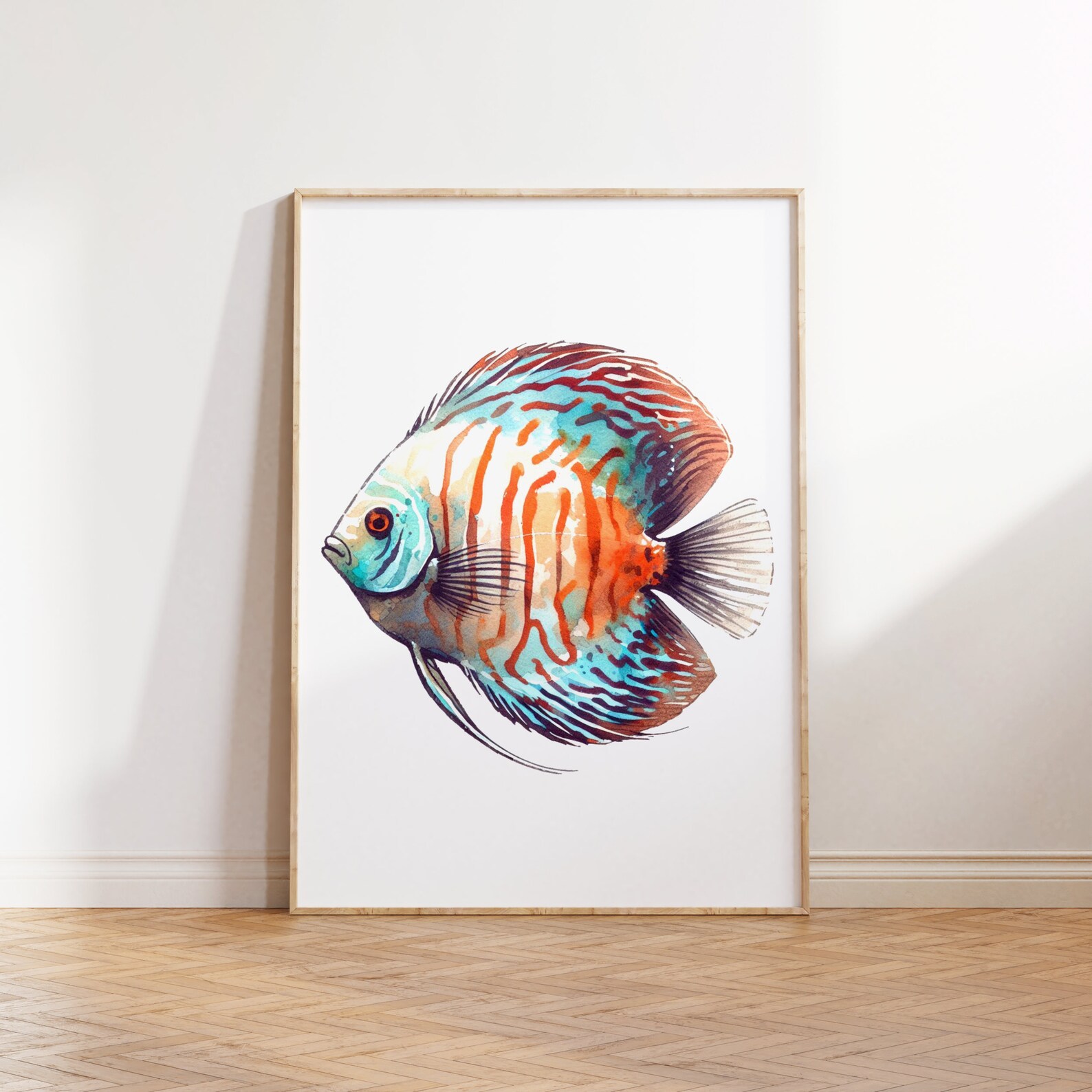 Abstract Coastal Wall Art Set - 3 Watercolour Prints | Colourful ...