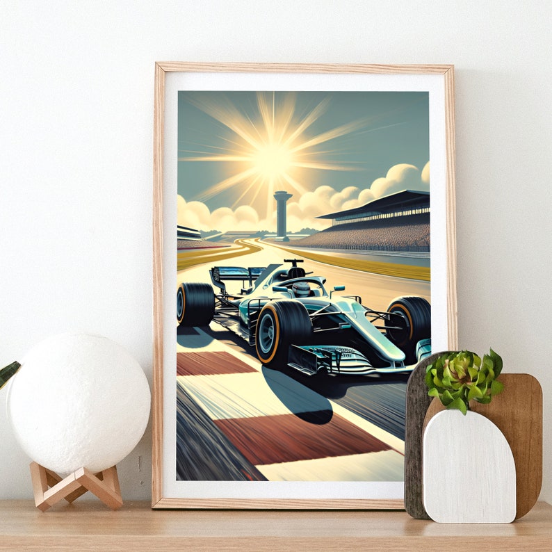 Silverstone Poster Print Wall Art Motorsport Racing Race Circuit