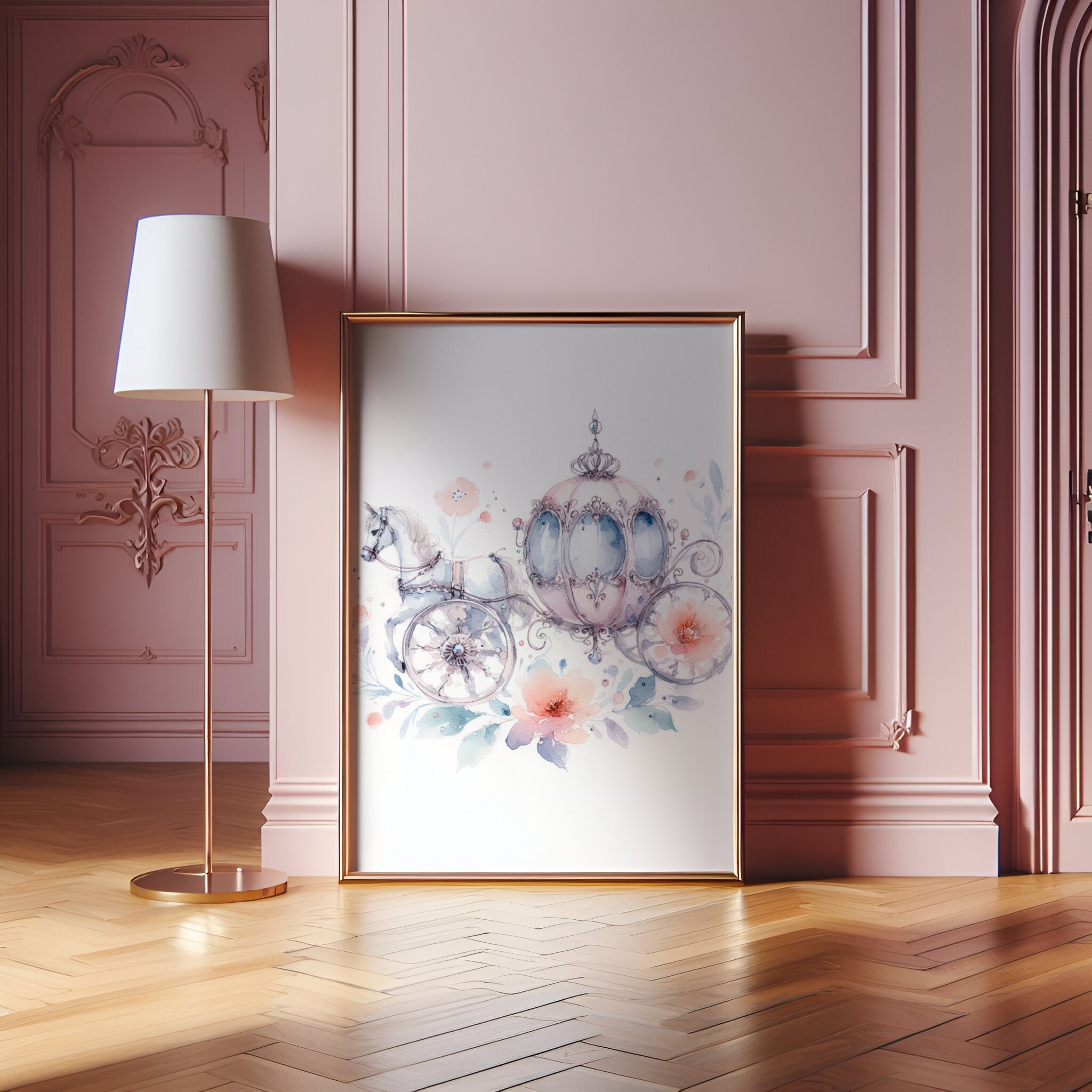Princess Nursery Prints - Set of 3 Girls Posters | Kids Bedroom | Baby ...
