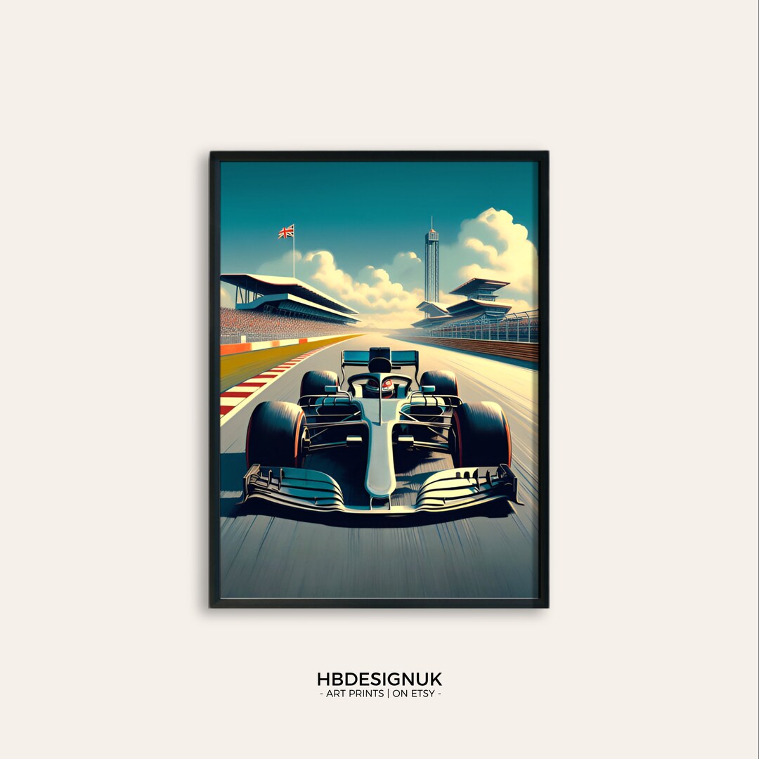 Silverstone Circuit Print Wall Art Motorsport Racing Race Circuit