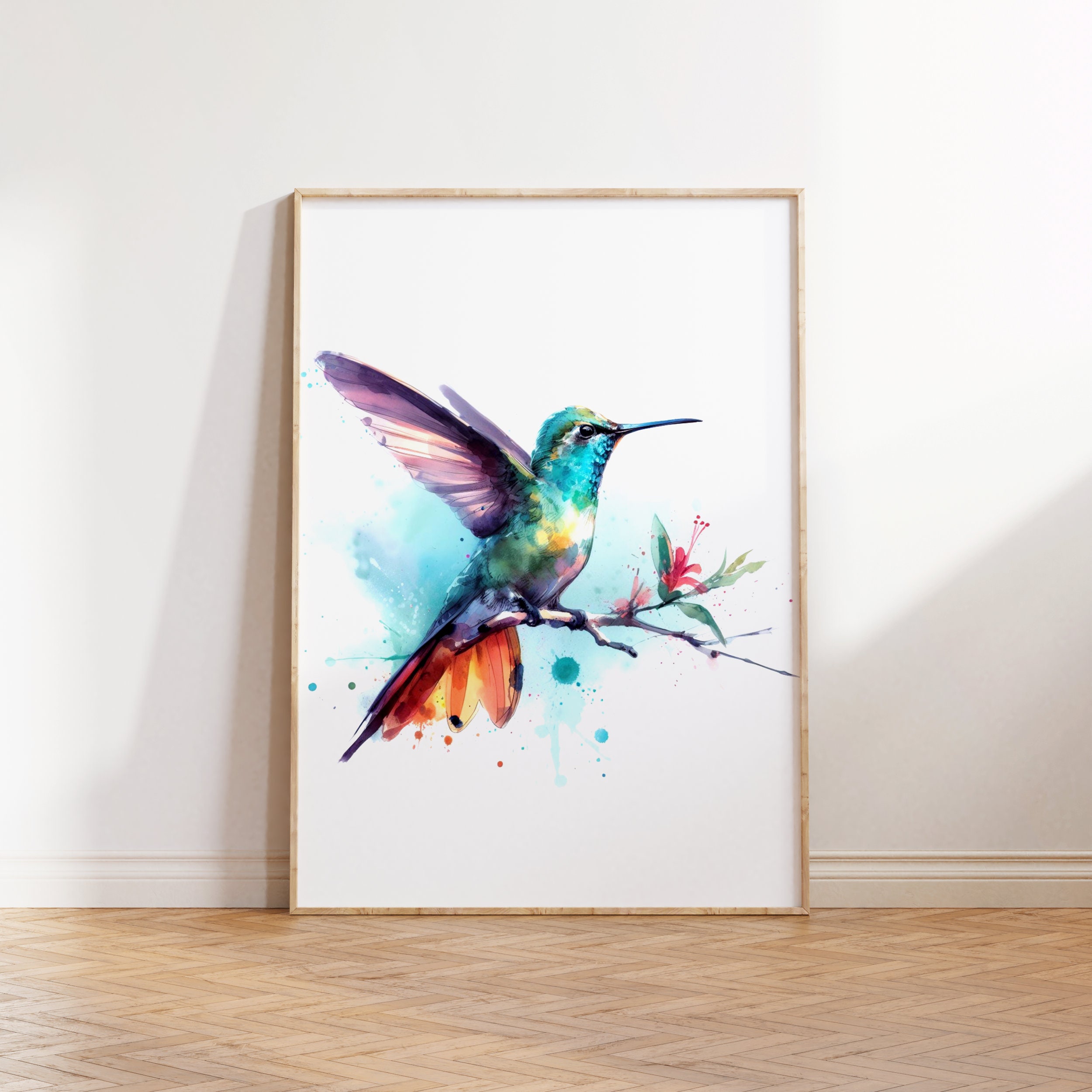 Hummingbird Poster Set - Set of 3 Prints | Watercolor Painting ...