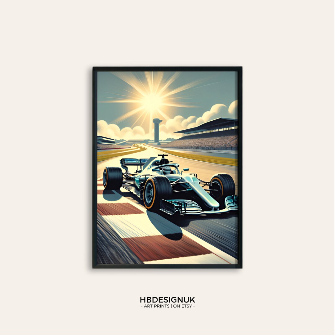 Silverstone Poster Print Wall Art Motorsport Racing Race Circuit